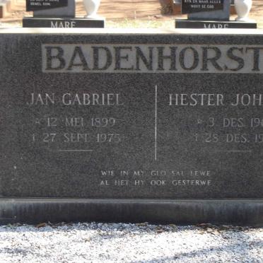 BADENHORST Jan Gabriel