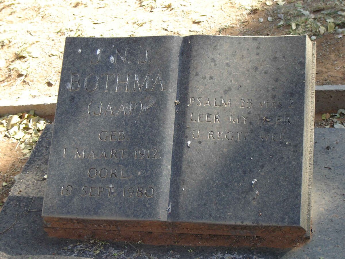 BOTHMA J.N.J. 1912-1980