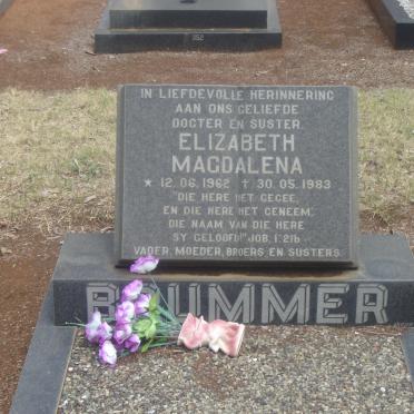 BRUMMER Elizabeth Magdalena 1963-1983