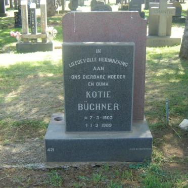 BÜCHNER Kotie 1903-1989