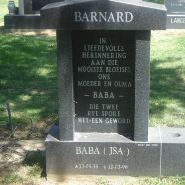 BERNARD J.S.A. 1935-1998