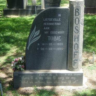 BOSHOFF Tobie 1928-1995