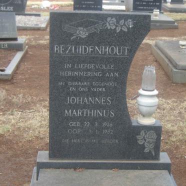 BEZUIDENHOUT Johannes Marthinus 1936-1982