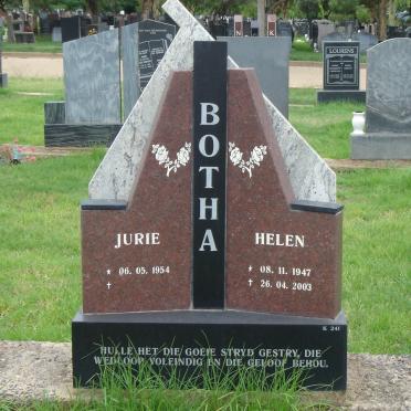 BOTHA Jurie 1954- &amp; Helen 1947-2003