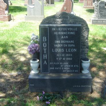 BOTHA Louis Leon 1933-1992