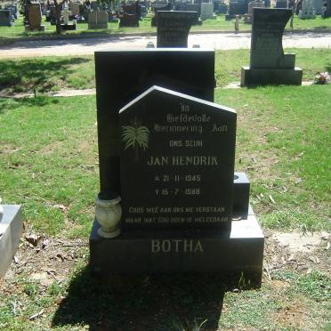 BOTHA Jan Hendrik 1945-1988