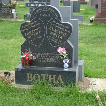 BOTHA Philippus Rudolf 1971- &amp; Elmarie Anita 1964-2004