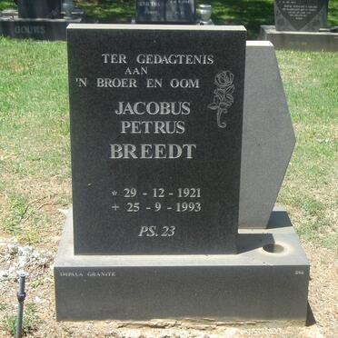 BREEDT Jacobus Petrus 1921-1993