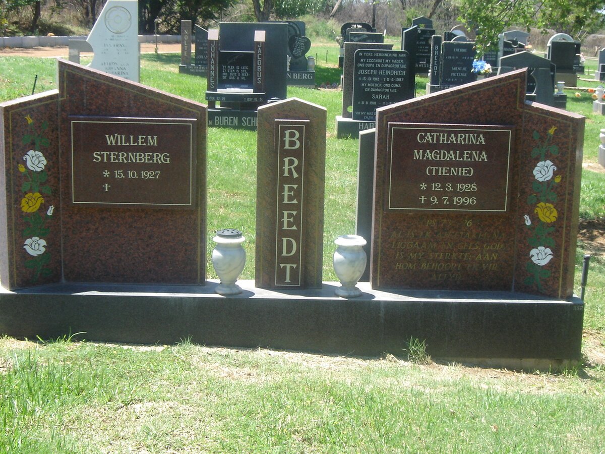 BREEDT Willem Sternberg 1927- &amp; Catharina Magdalena 1928-1996