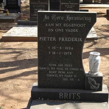 BRITS Pieter Frederik 1924-1978