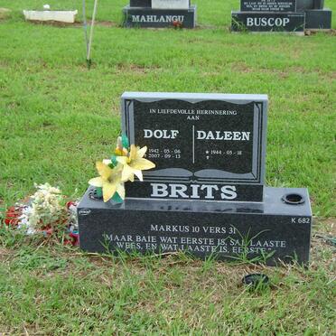 BRITS Dolf 1942-2007 &amp; Daleen 1944-