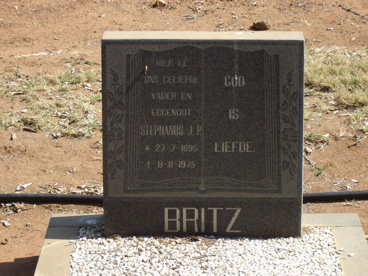 BRITZ Stephanus J.P. 1895-1975