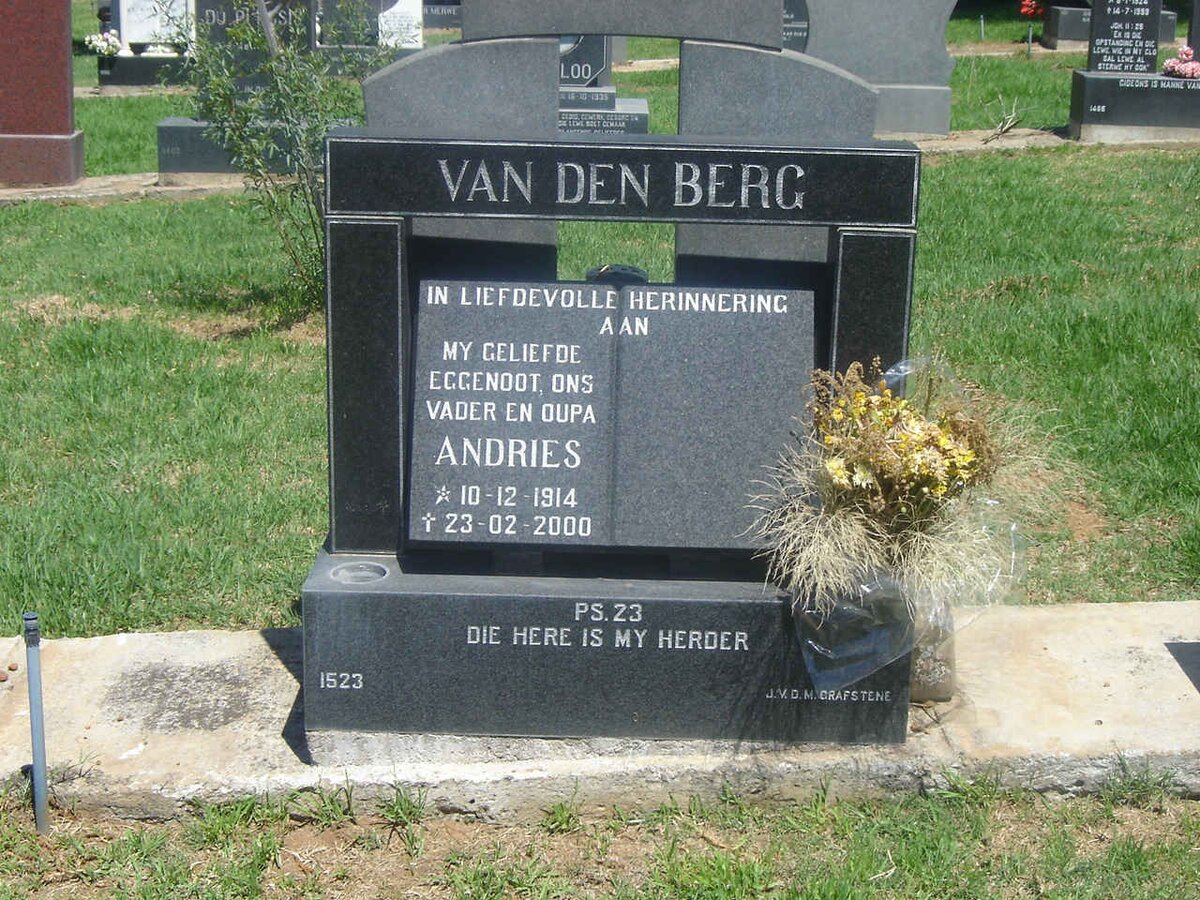 BERG Andries, van den 1914-2000