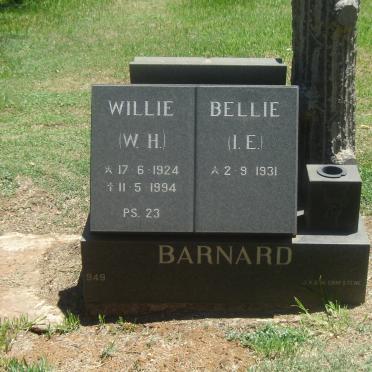 BARNARD W.H. 1924-1994 &amp; I.E. 1931-