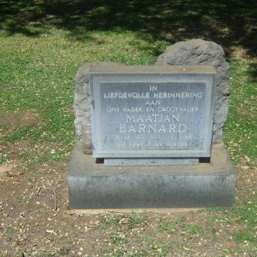 BARNARD Maatjan 1921-1985