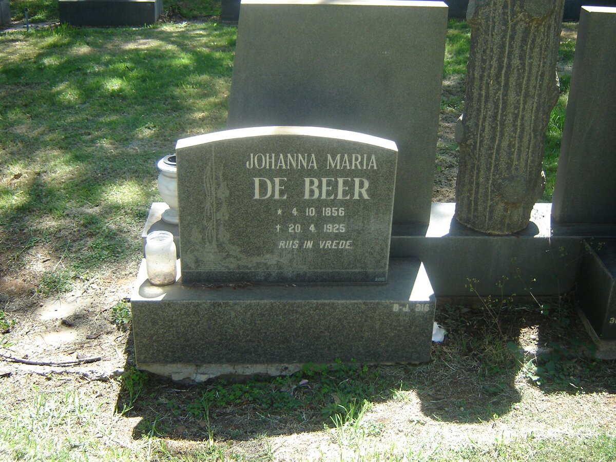 BEER Johanna Maria, de 1856-1925