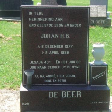 BEER Johan H.B., de 1977-1999