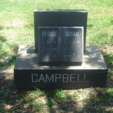 CAMPBELL George 1922-1995 &amp; Susan 1926-