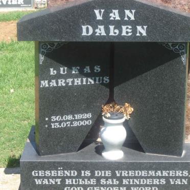 DALEN Lukas Marthinus, van 1926-2000