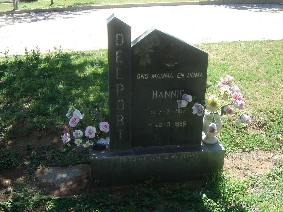 DELPORT Hannie 1907-1985