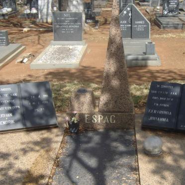 ESPAG Johan Hendrik 1911-1981 & Gertruida Johanna 1912-1993