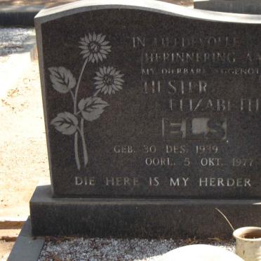 ELS Hester Elizabeth.