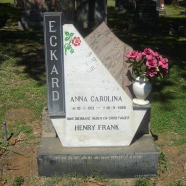 ECKARD Henry Frank ??-?? &amp; Anna Carolina 1913-1985