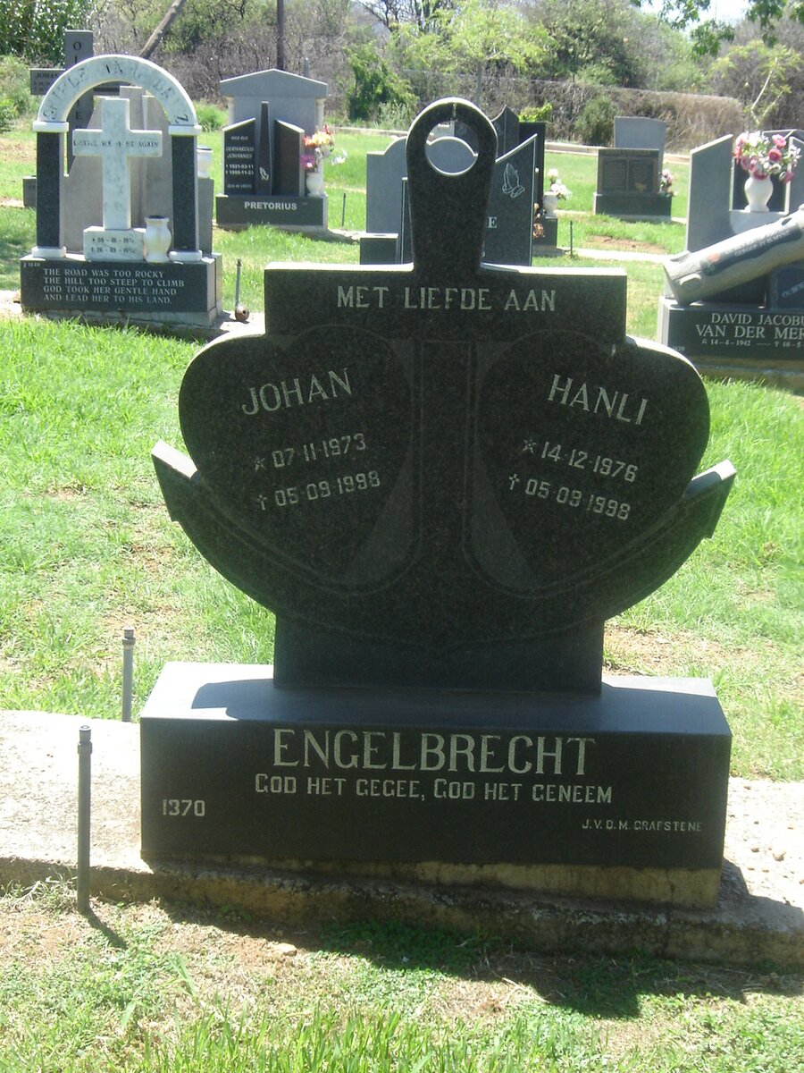 ENGELBRECHT Johan 1973-1998 &amp; Hanli 1976-1998