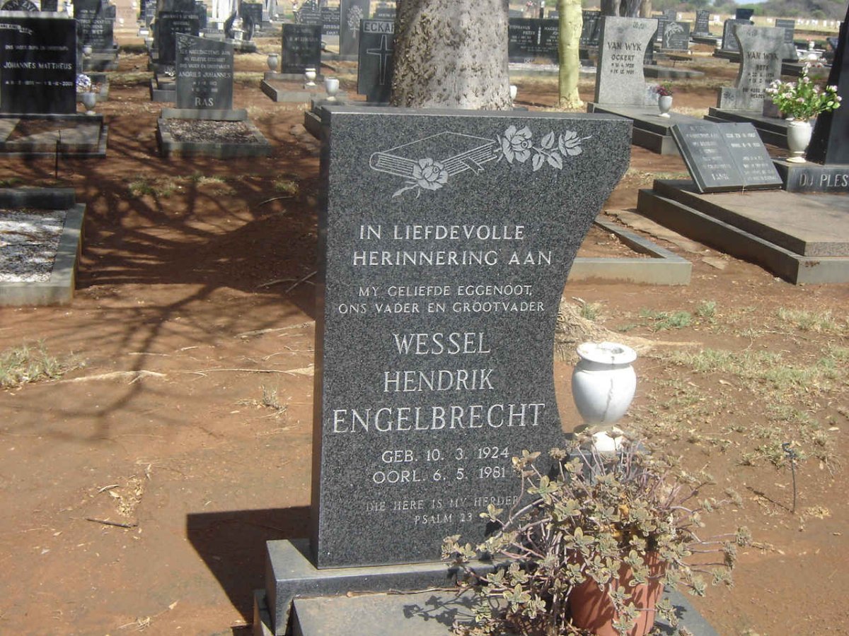 ENGELBRECHT Wessel Hendrik 1924-1981