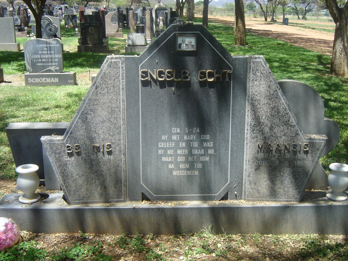 ENGELBRECHT Maansis 1915-1995 &amp; Be?tie 1916-