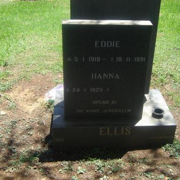 ELLIS Eddie 1919-1991 &amp; Hanna 1925