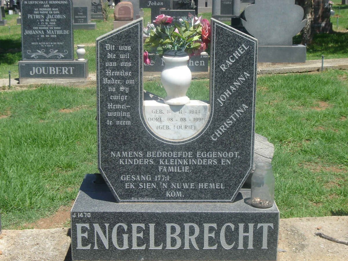 ENGELBRECHT Rachel Johanna Christina nee FOURIE 1944-1991