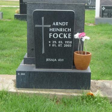 FOCKE Arndt Heinrich 1958-2003