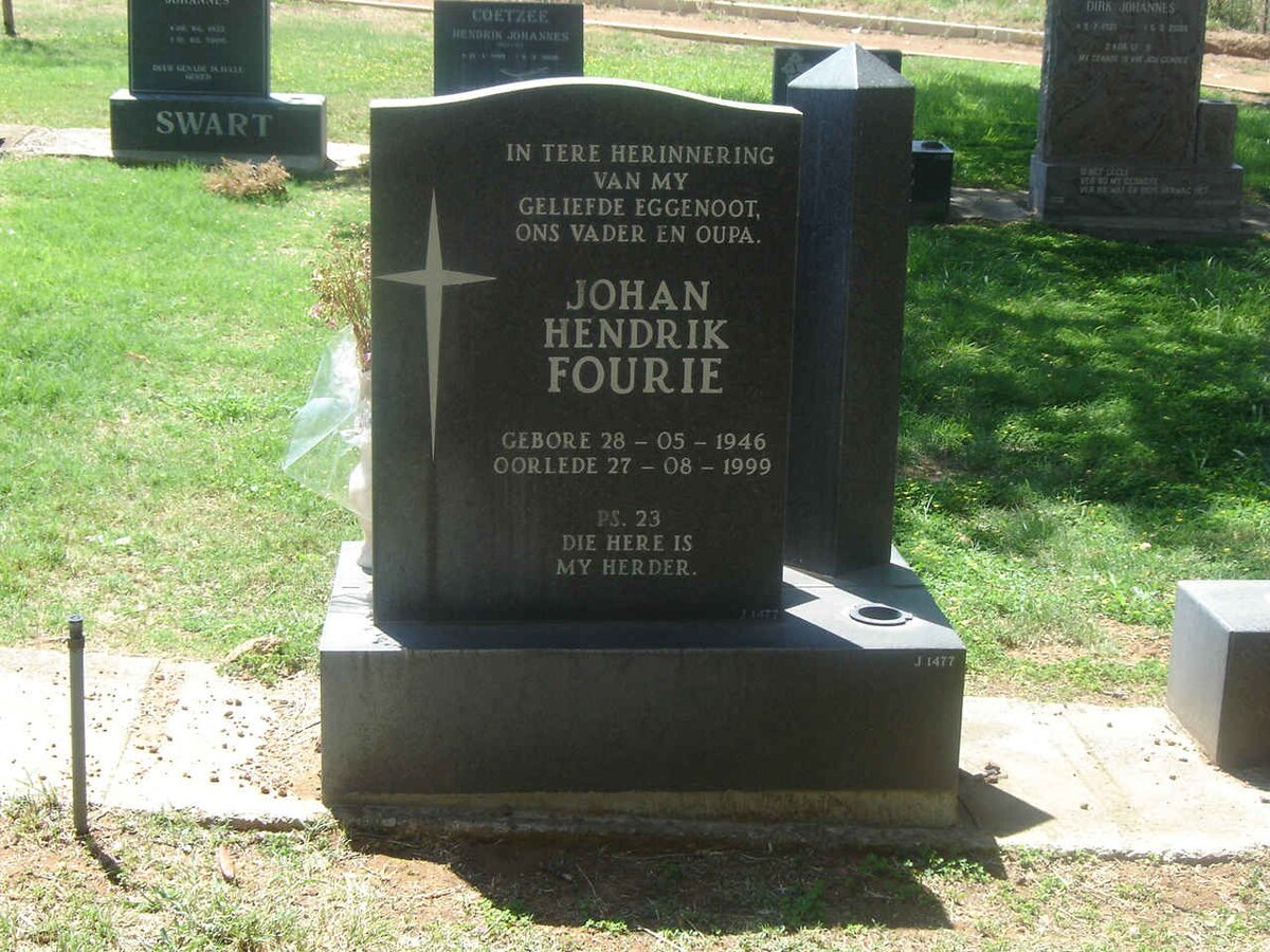 FOURIE Johan Hendrik 1946-1999