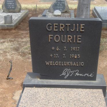 FOURIE Gertjie 1917-1983