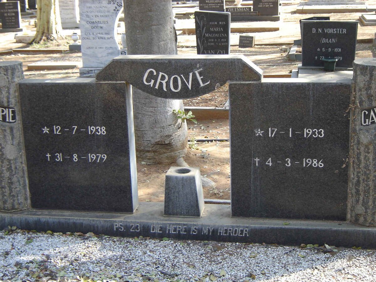 GROVE ?pie 1938-1979 & Ga? 1933-1986