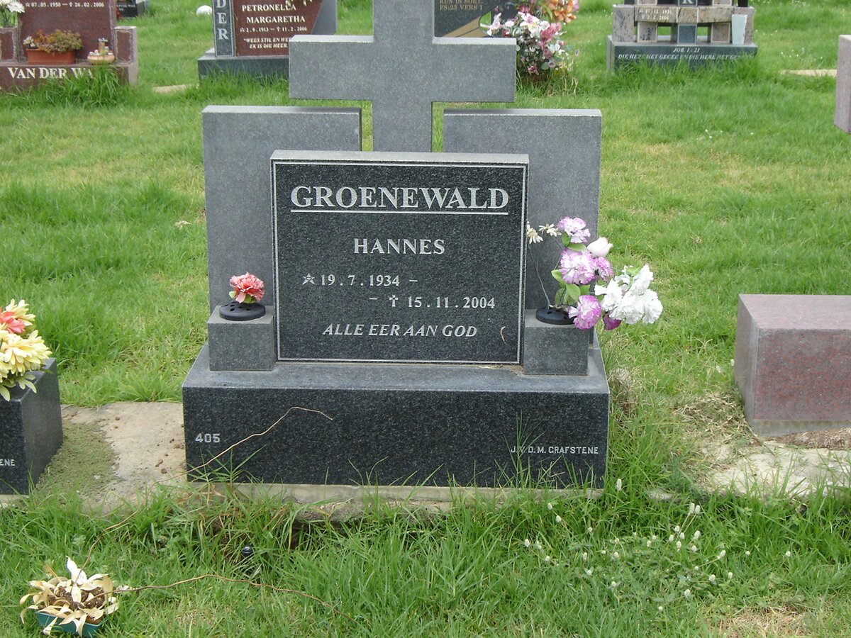 GROENEWALD Hannes 1934-2004
