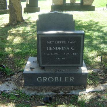 GROBLER Hendrina C. 1939-1987