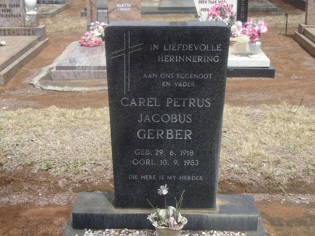 GERBER Carel Petrus Jacobus 1918-1983