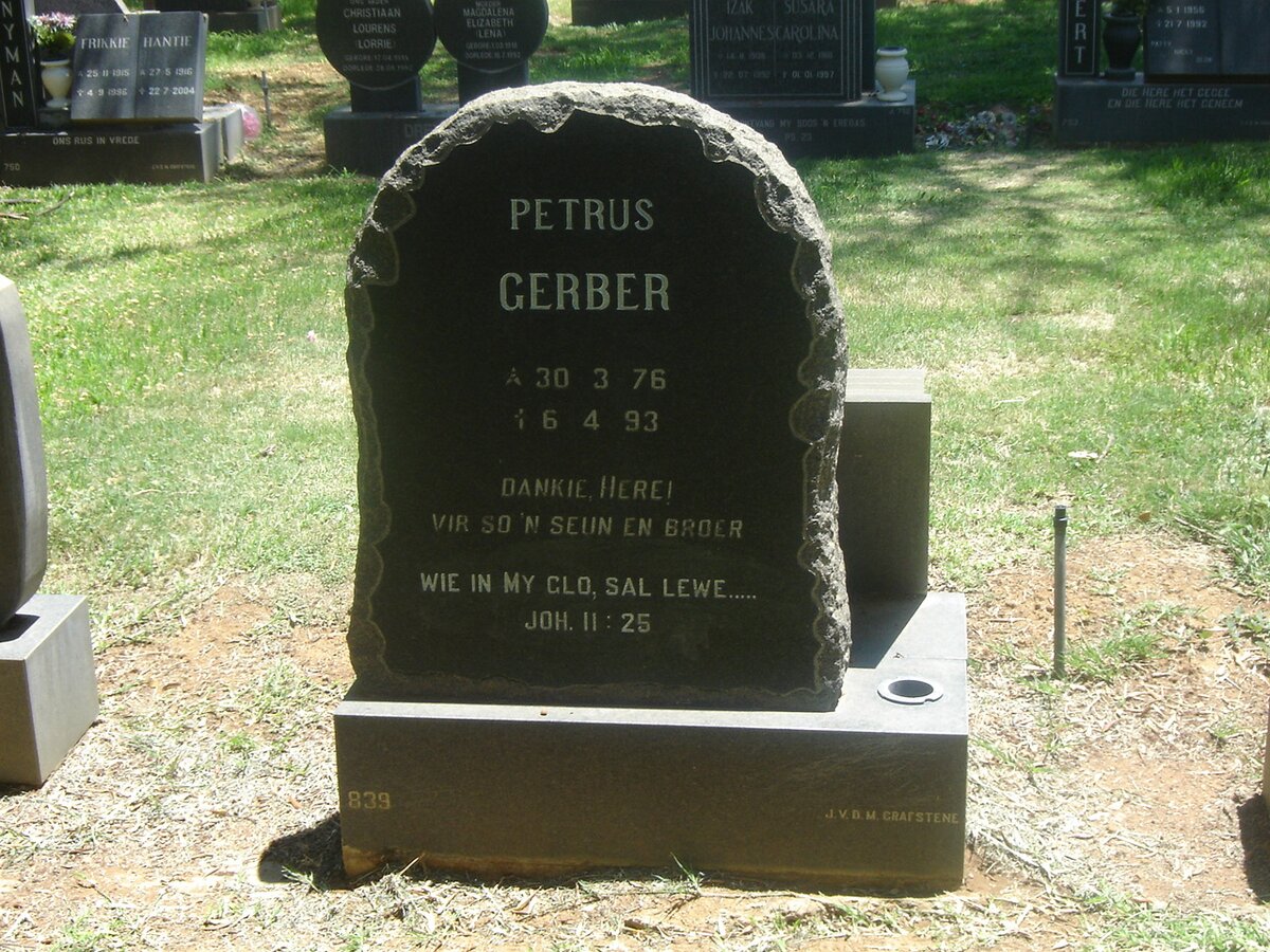 GERBER Petrus 1976-1993