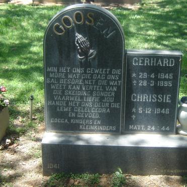 GOOSEN Gerhard 1945-1995 &amp; Chrissie 1946-