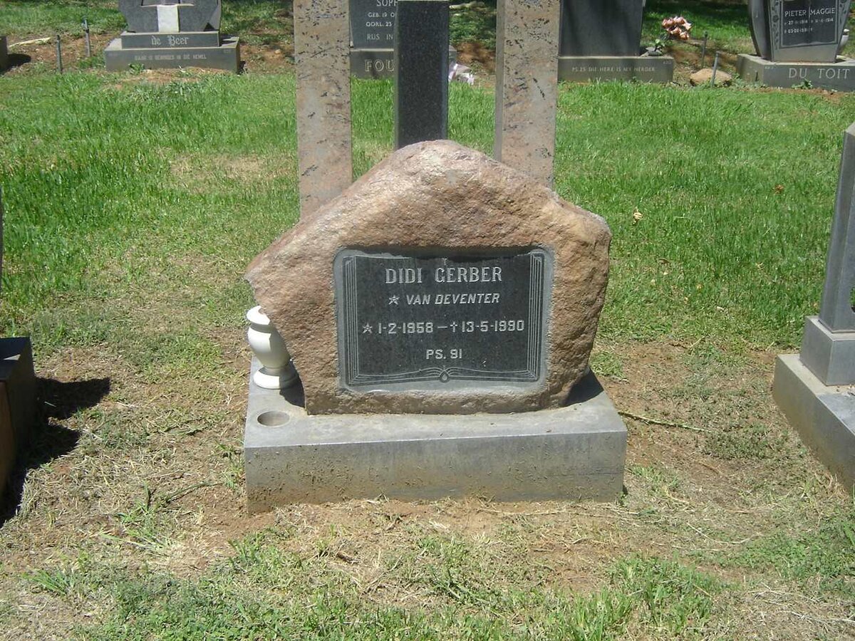 GERBER Didi nee VAN DEVENTER 1958-1990