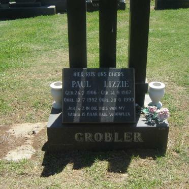 GROBLER Paul 1906-1992 &amp; Lizzie 1907-1993
