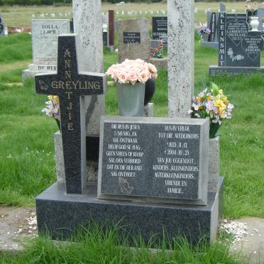 GREYLING Annetjie 1935-2004