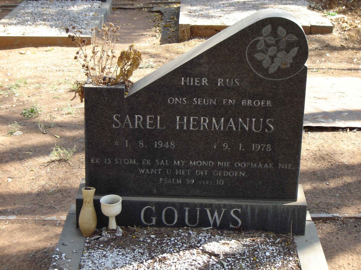GOUWS Sarel Hermanus 1948-1978