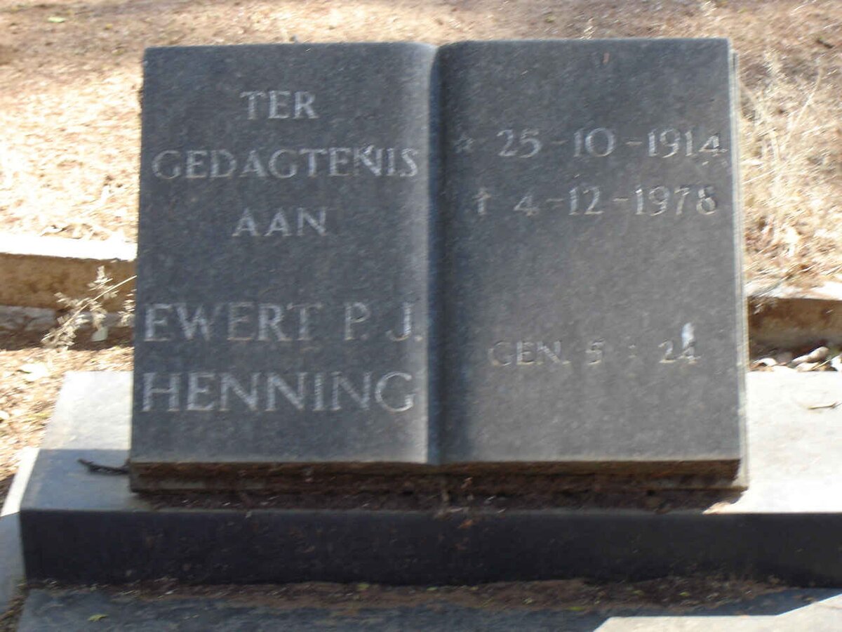 HENNING Ewert P J.