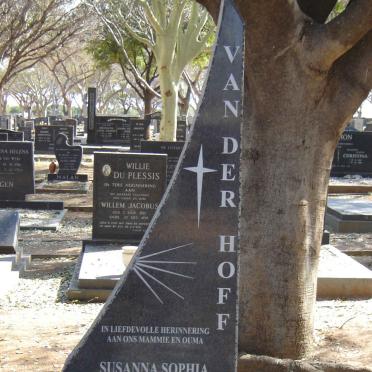 HOFF Susanna Sophia Ida VAN DER.