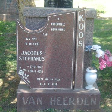 HEERDEN Jacobus Stephanus, van 1927-1996