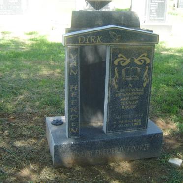 HEERDEN Joseph Frederik Fourie, van 1968-1988