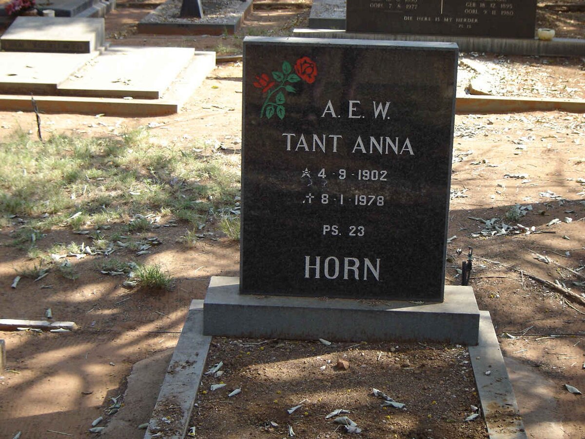 HORN Anna E W.